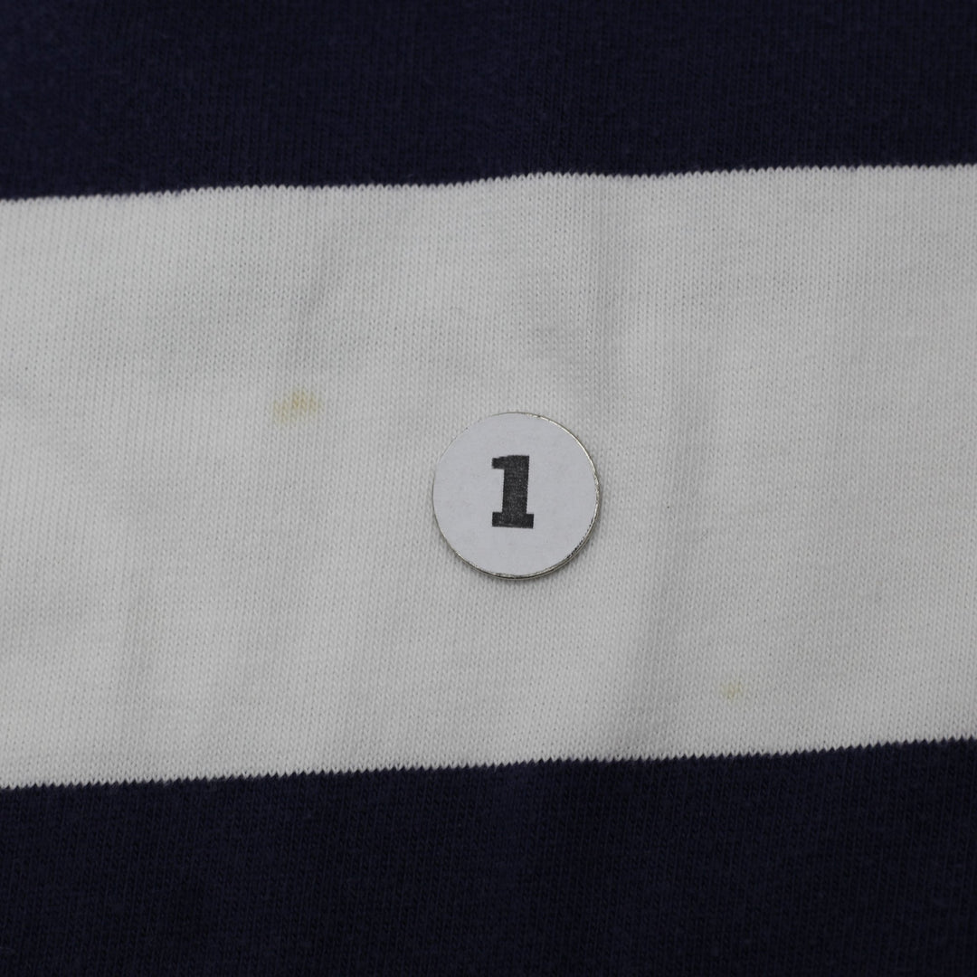 Vintage Mens Polo Ralph Lauren Rugby Navy Stripe Long Sleeve Shirt Size L | Migration_Sweatshirts - View 6 | Fashion Rerun
