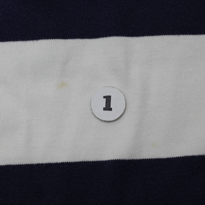Vintage Mens Polo Ralph Lauren Rugby Navy Stripe Long Sleeve Shirt Size L | Migration_Sweatshirts - View 6 | Fashion Rerun