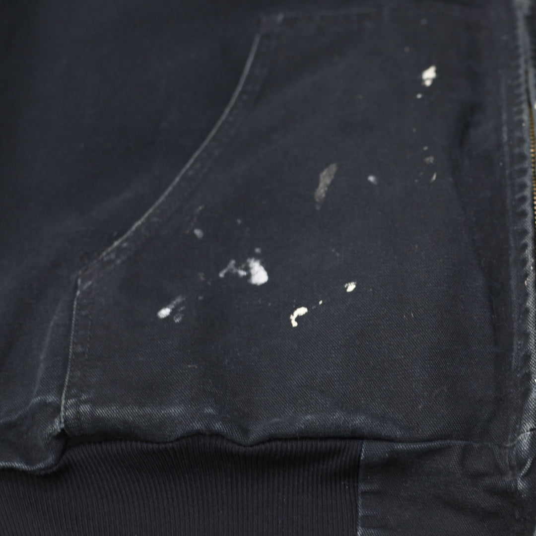 Mens J131BLK Carhartt Zip Up Hooded Workwear Paint Splatter Jacket L | Migration_Jackets WW Collection - Alte | Fashion Rerun