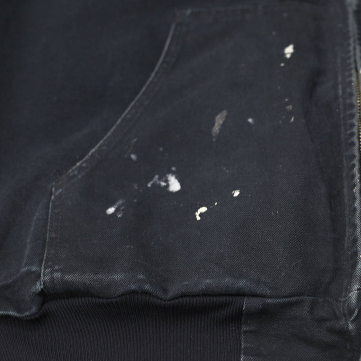 Mens J131BLK Carhartt Zip Up Hooded Workwear Paint Splatter Jacket L | Migration_Jackets WW Collection - Alte | Fashion Rerun