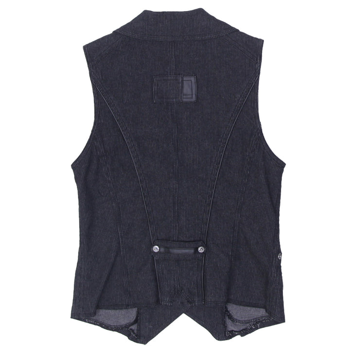 Y2K Ladies JP. Evolution Striped Denim Vest - Fashion Rerun Vintage Migration_Tops
