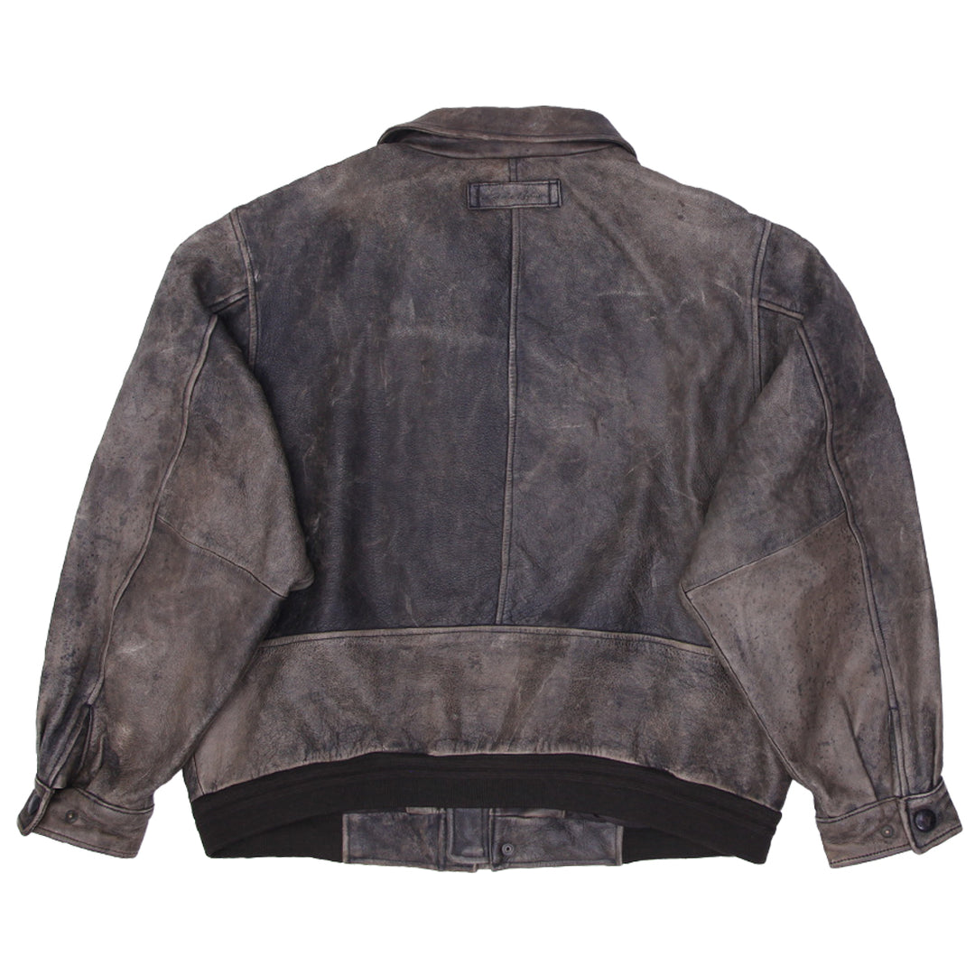 Vintage 1990s Bomber Eddie Bauer Leather Jacket