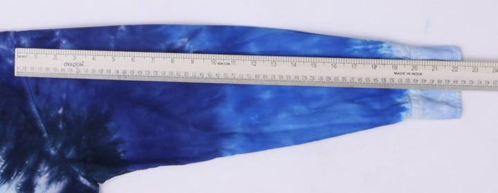 Ladies Polo Ralph Lauren Blue Ocean Tie Dye Collared Button Up Shirt