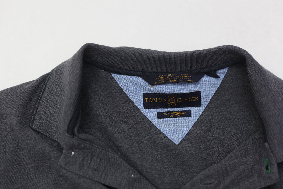 Vintage Tommy Hilfiger 100% Mercerized Cotton Polo T-Shirt