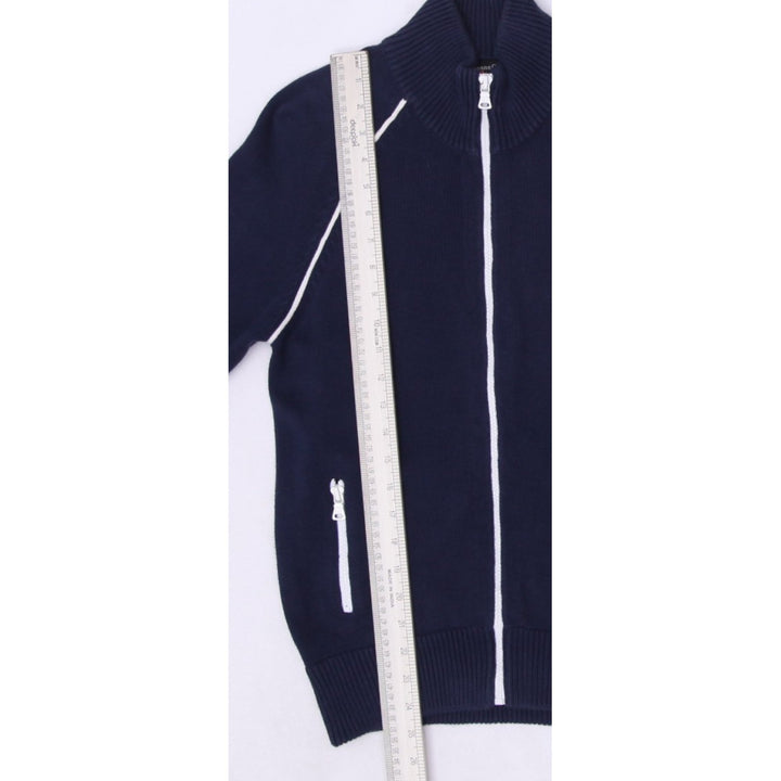 Vintage Ladies Polo Jeans Co. Navy Full Zip Cotton Jacket L | Migration_Jackets - Alternate View | Fashion Rerun