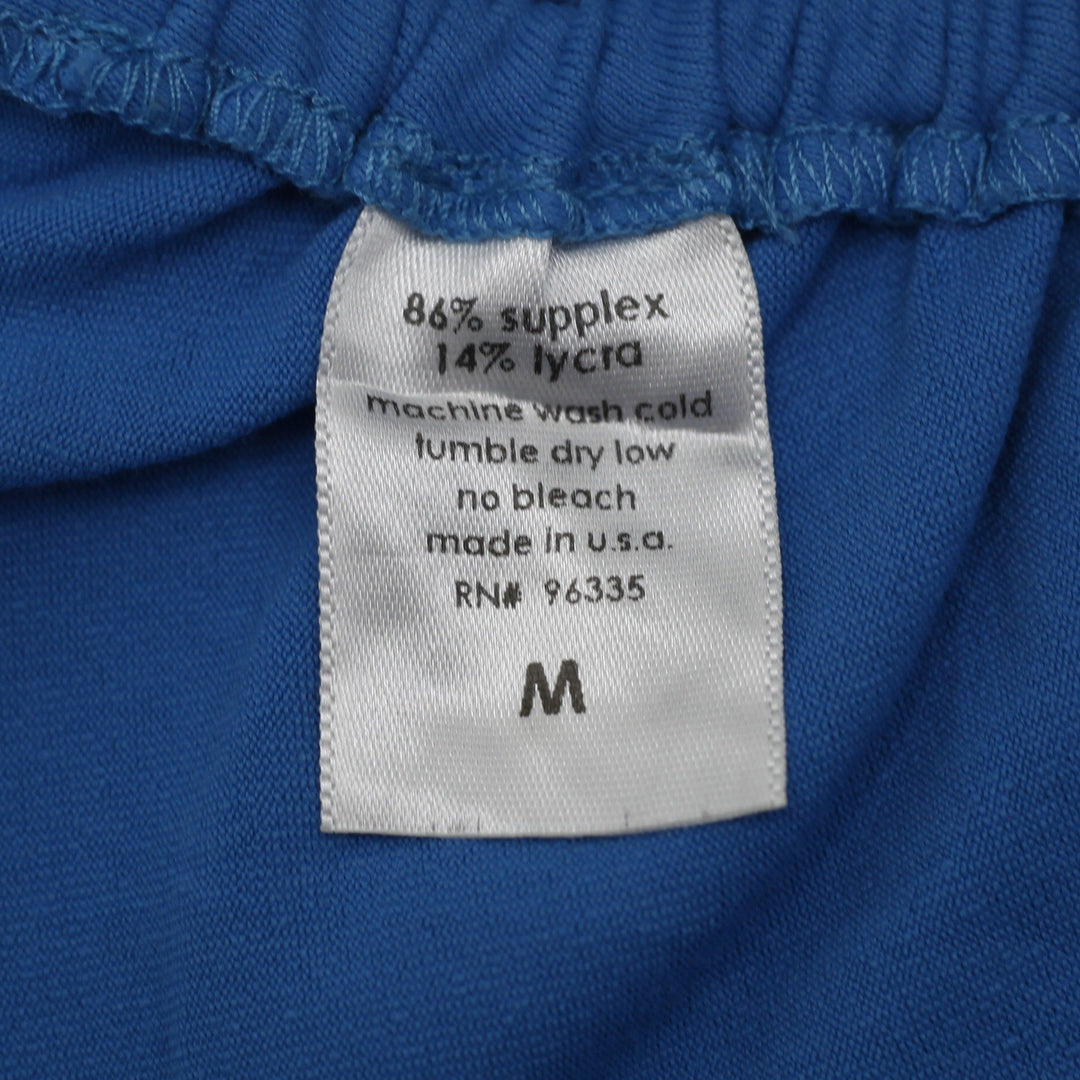 Y2K Ladies Susana Monaco Tube Top Ruched Strapless Blue Supplex Lycra USA Size M