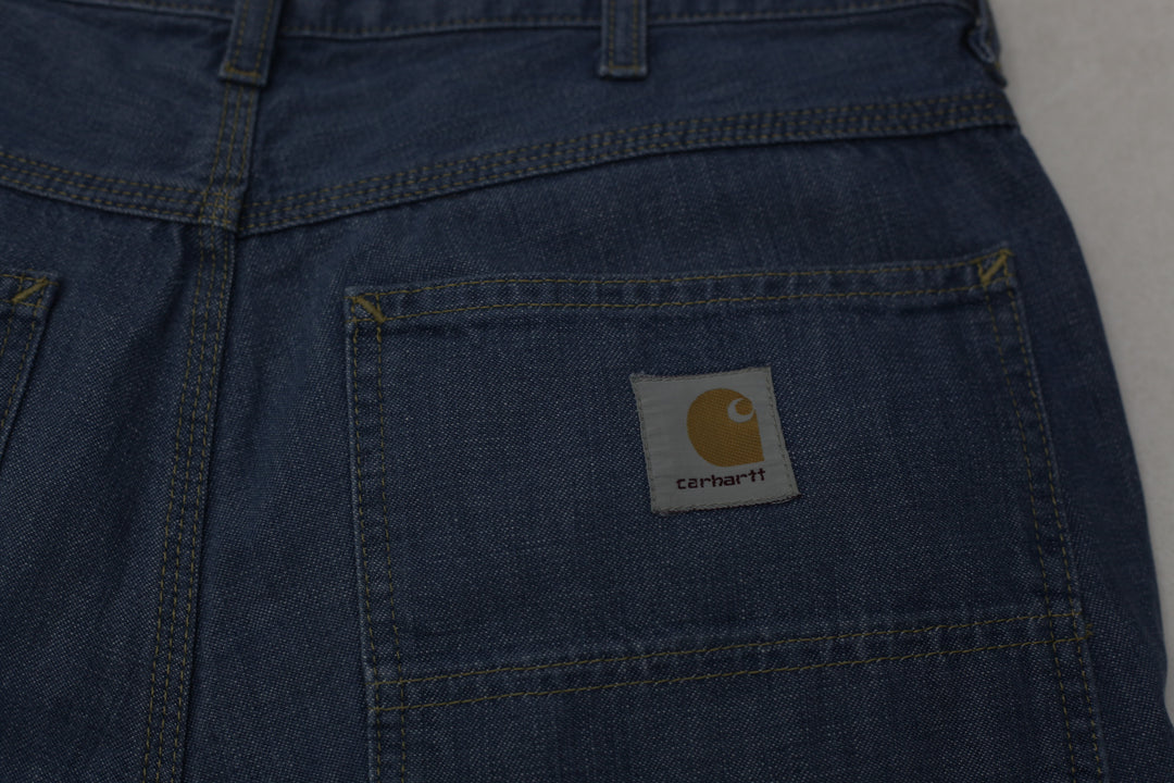 Vintage Carhartt Mens Single Knee Bermuda Denim Shorts