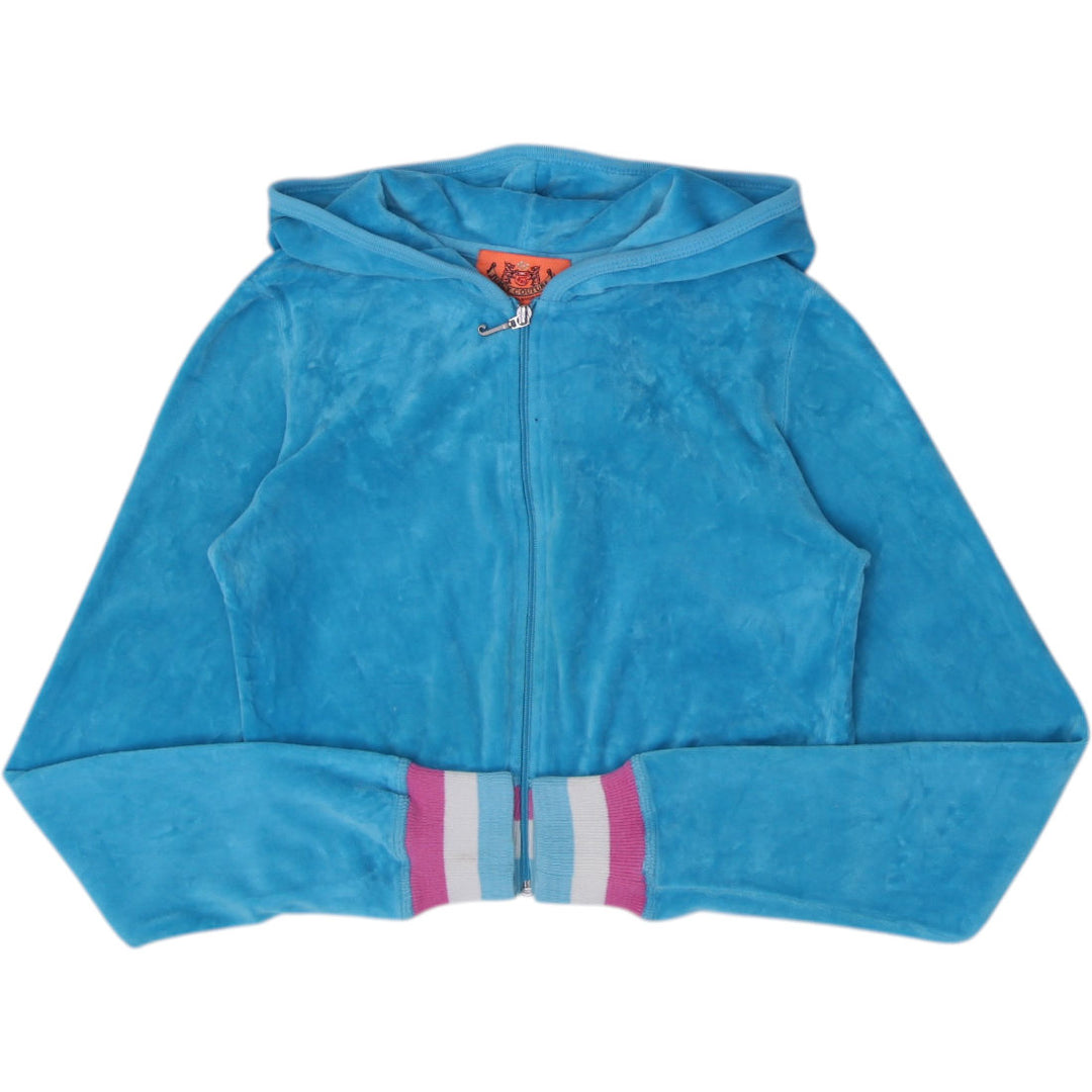 Vintage Ladies Juicy Couture Velour Full-Zip Track Jacket Size S