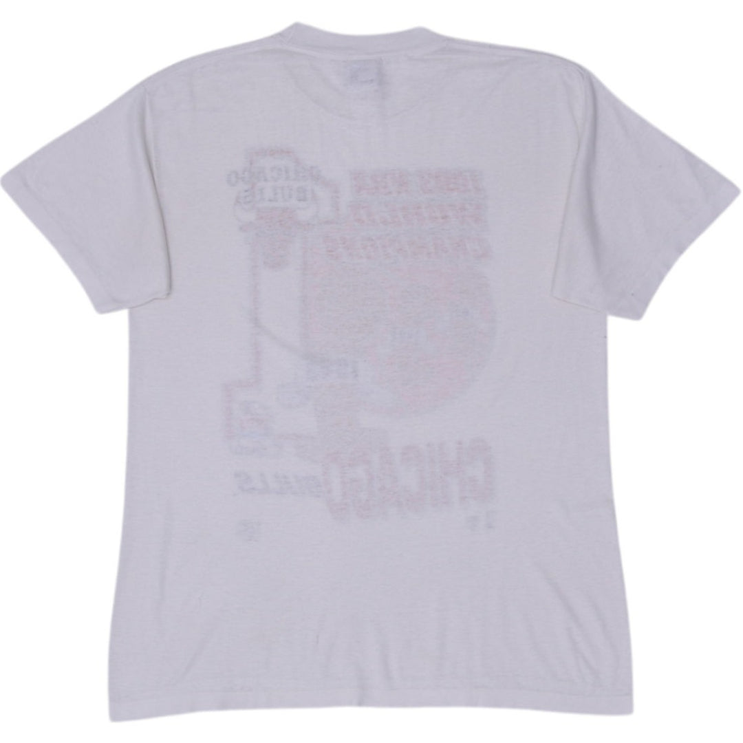 Vintage 1993 Chicago Bulls NBA World Championship White Single Stitch T-Shirt L Made In USA | Migration_T-Shi | Fashion Rerun