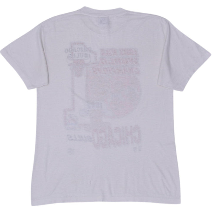 Vintage 1993 Chicago Bulls NBA World Championship White Single Stitch T-Shirt L Made In USA | Migration_T-Shi | Fashion Rerun