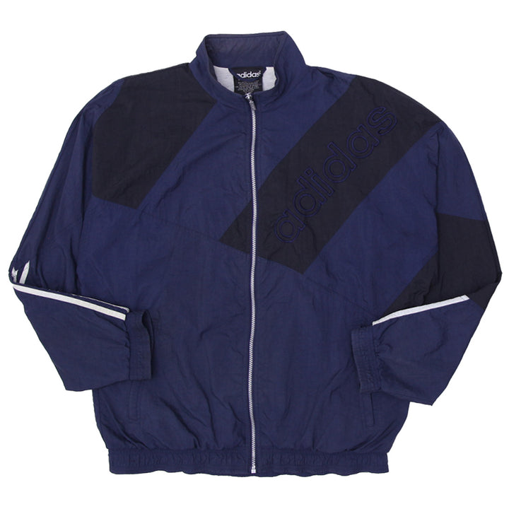 Vintage Adidas Spellout Embroidered Logo Full Zip Jacket