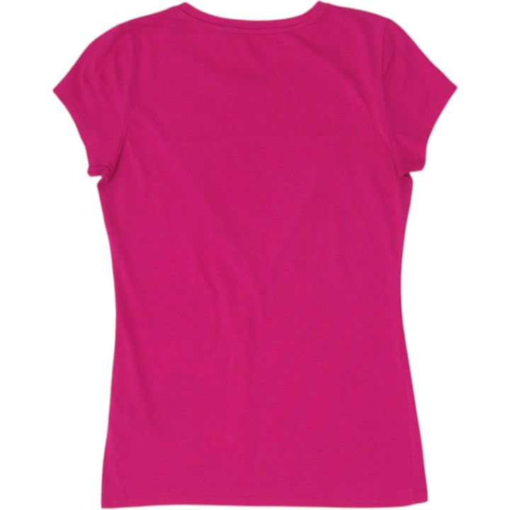 Y2K Ladies Guess Rhinestone Logo Cotton Tee Size S