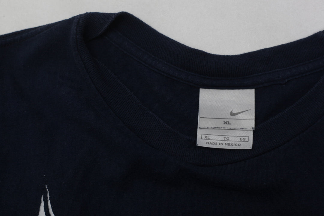 Rework Nike Spider Web Patch Navy Mens T-Shirt PR257