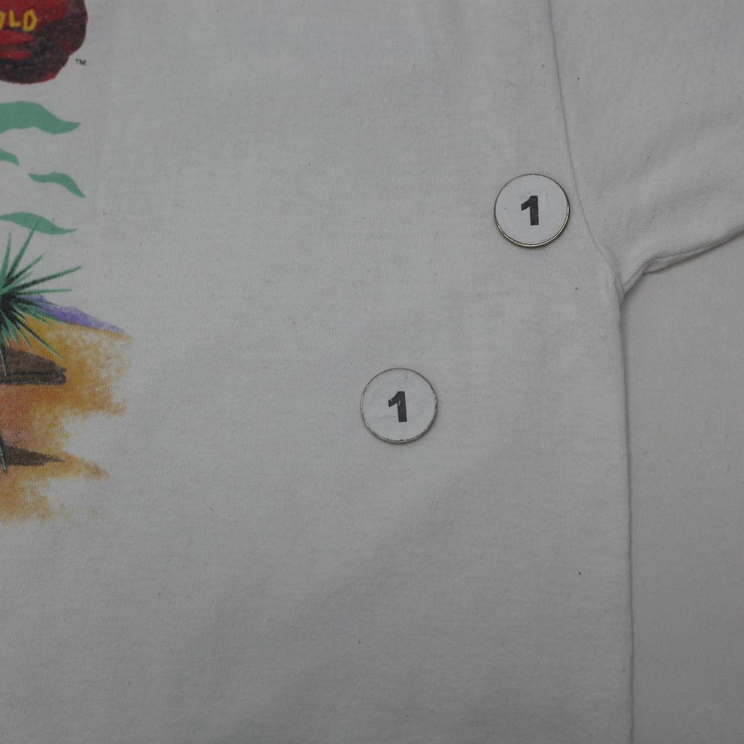 Vintage 1994 Flintstones Movie T-Shirt Size XL Roc Donald's McDonald's Promo Tee Hanes Single Stitch