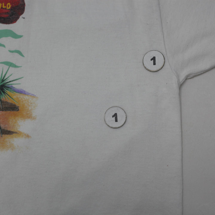 Vintage 1994 Flintstones Movie T-Shirt Size XL Roc Donald's McDonald's Promo Tee Hanes Single Stitch