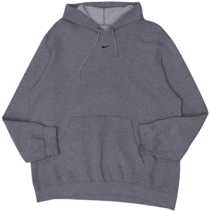 Vintage 90s Nike Center Swoosh Gray Pullover Hoodie Size XL | Migration_Hoodies | Fashion Rerun