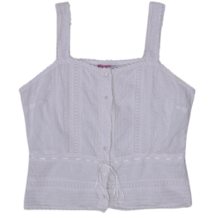 Y2K White Lace Tank Top - Size 44 | Migration_Y2K Tops | Fashion Rerun