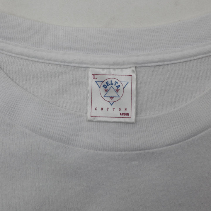 Vintage 1991 Chicago Bulls NBA World Champions Caricature Single Stitch T-Shirt White L | Migration_T-Shirts | Fashion Rerun
