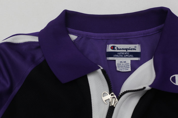 Vintage Champion Toronto Raptors Full Zip Warm Up Shooting Shirt Size M - Fashion Rerun Vintage Migration_Jersey