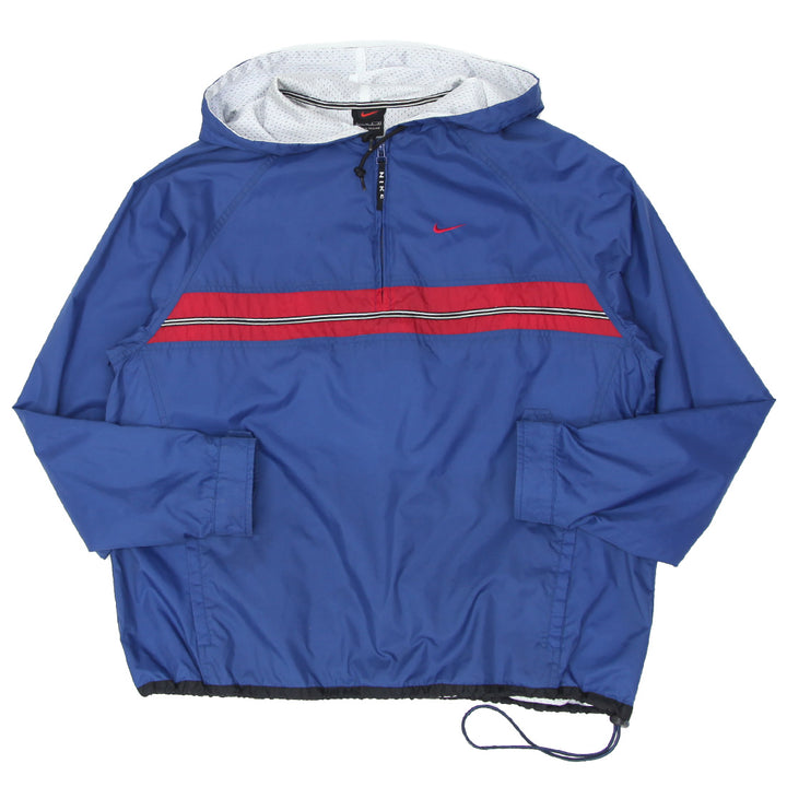 90's Vintage Nike Embroidered Quarter Zip Windbreaker Jacket Ladies