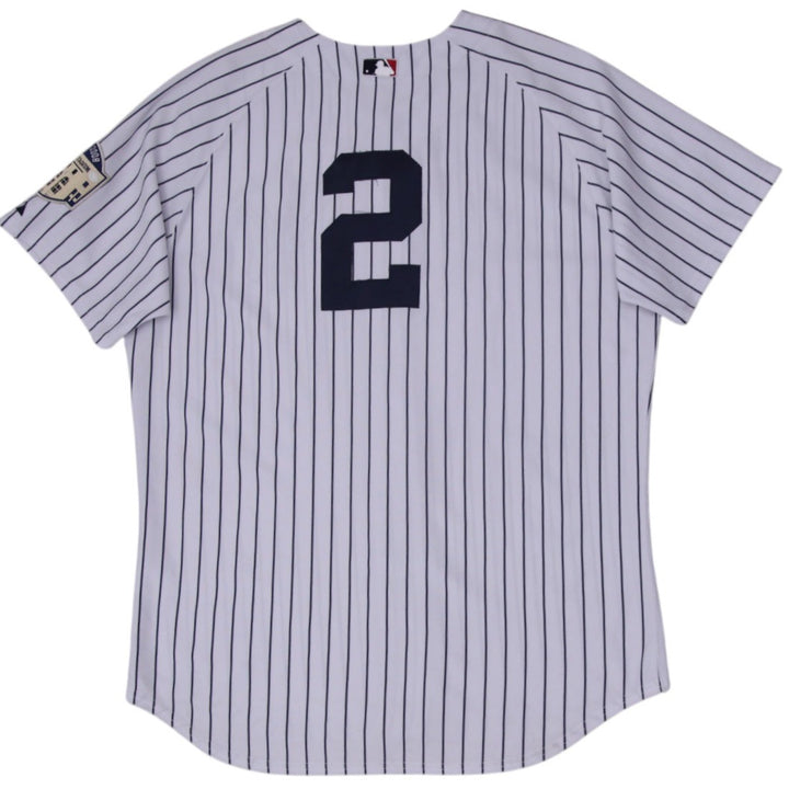 Mens 2009 Derek Jeter World Series Authentic New York Yankees Majestic Jersey | Migration_Jerseys - Side View | Fashion Rerun