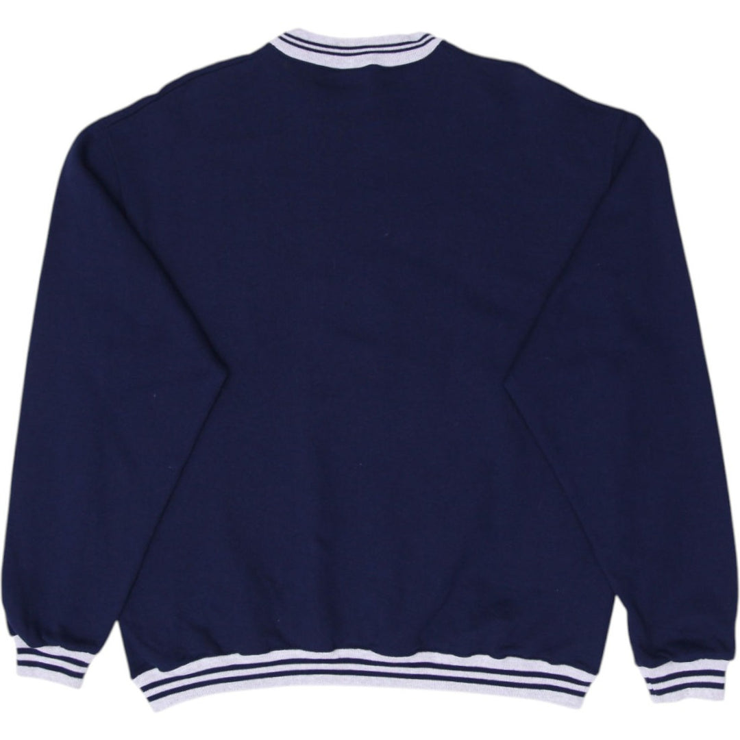 Vintage Artex Sportswear Indians Cleveland Navy Sweatshirt XL | Migration_Sweatshirt - Side View | Fashion Rerun