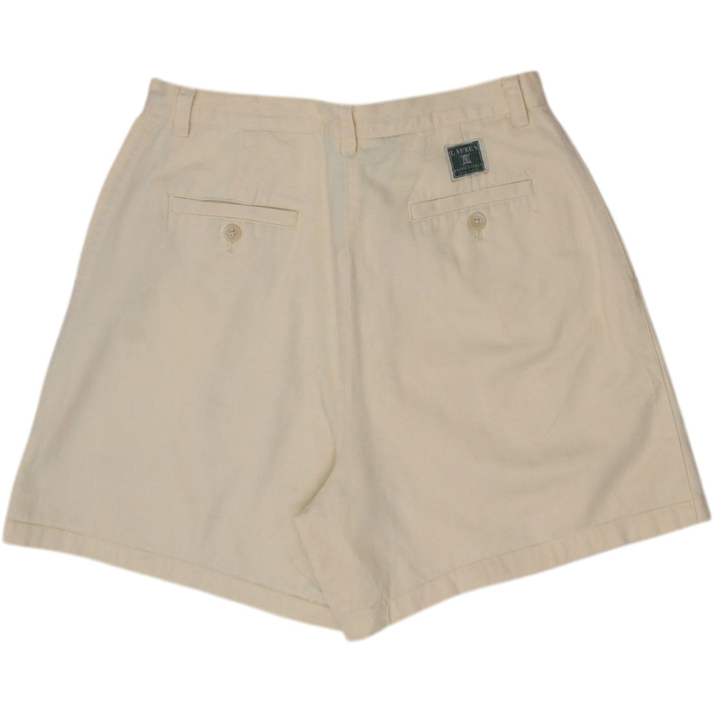 Ladies Ralph Lauren Cotton Casual Pleated Shorts Size 10P | Migration_Shorts - Side View | Fashion Rerun