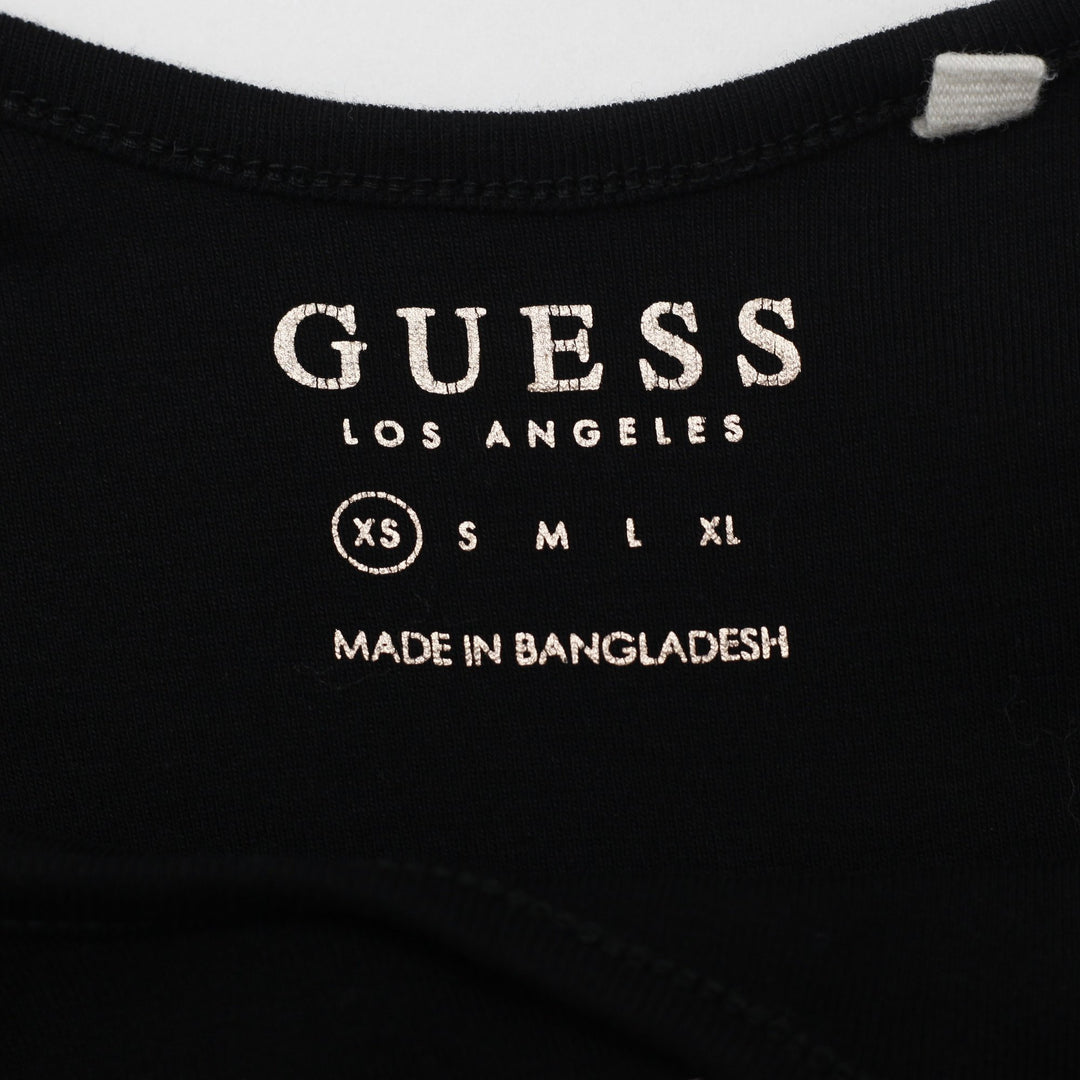Y2K Ladies Guess Los Angeles Graphic Striped Tank Top Size XS