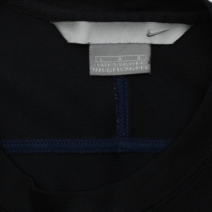 Vintage Embroidered Nike Logo Black T-Shirt