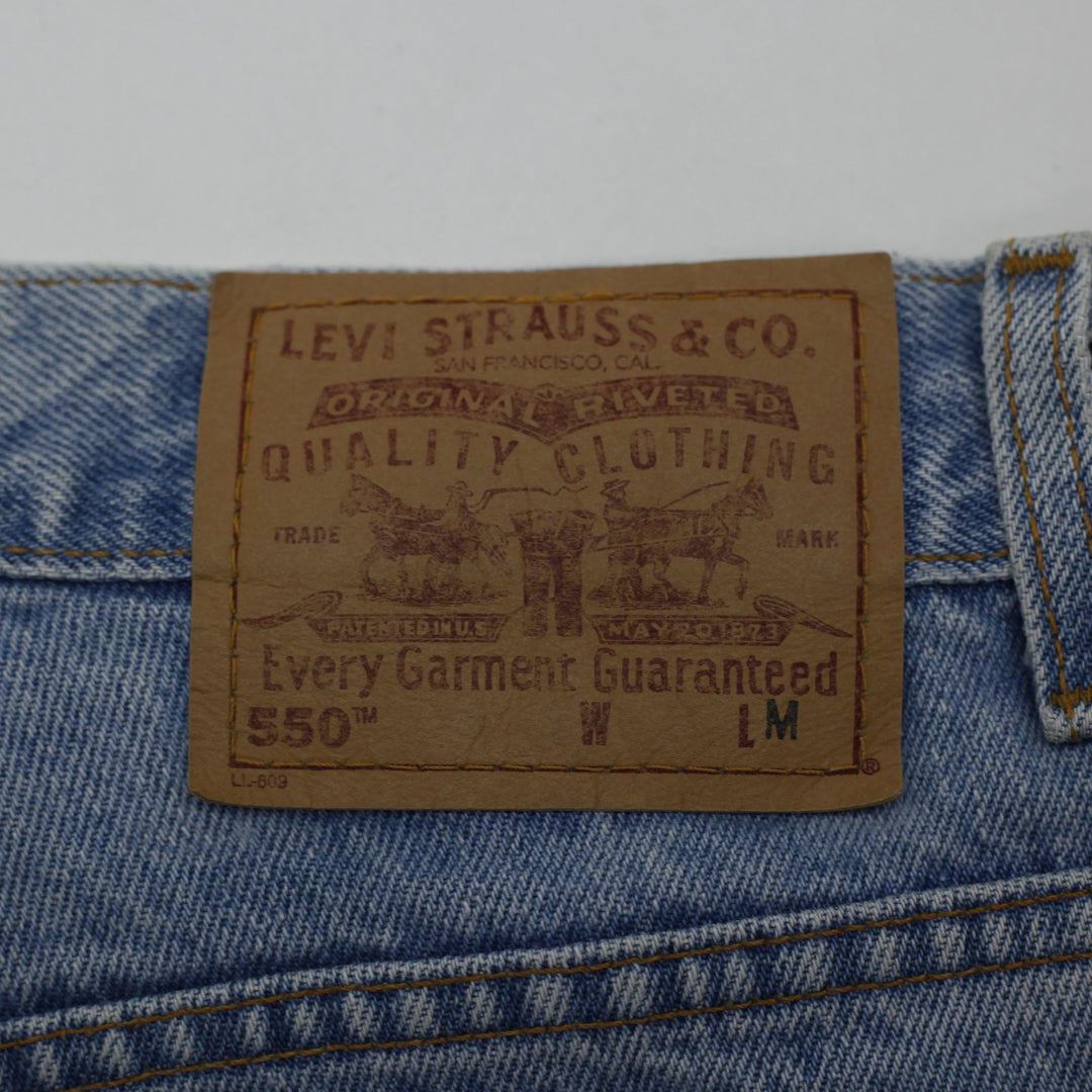 Vintage Ladies Levis 550 Relaxed Fit Tapered Leg Denim Jeans Size 12 M