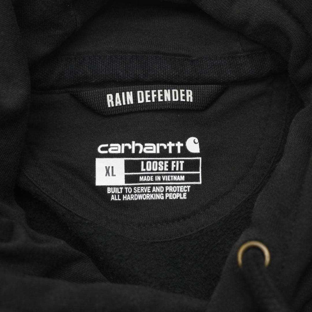 Mens Carhartt Rain Defender Loose Fit Workwear Hoodie Jacket Size XL