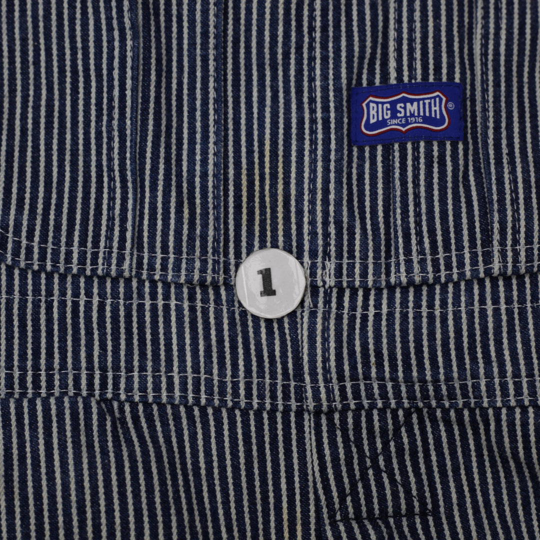 Vintage Big Smith Hickory Stripe Bib Overall Made From 100% Cotton 38 X 30 | Migration_Pants - Alternate View | Fashion Rerun