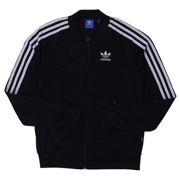 Mens Adidas 3Stripe Embroidered Full Zip Jacket