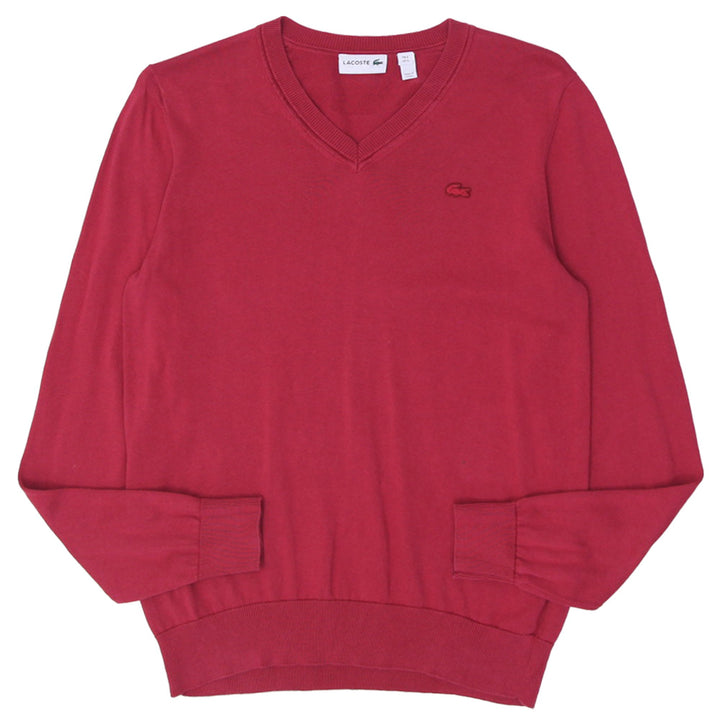 Mens Lacoste Logo V-Neck Sweater