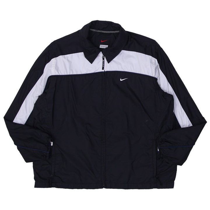 Vintage 90's Black Nike Windbreaker Jacket Ladies