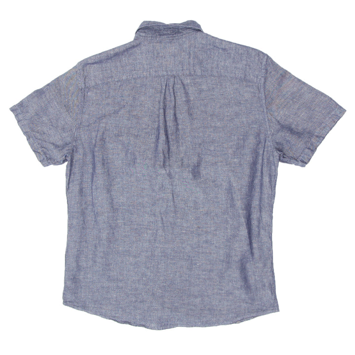 Mens GAP Standard Fit Short Sleeve Linen Shirt