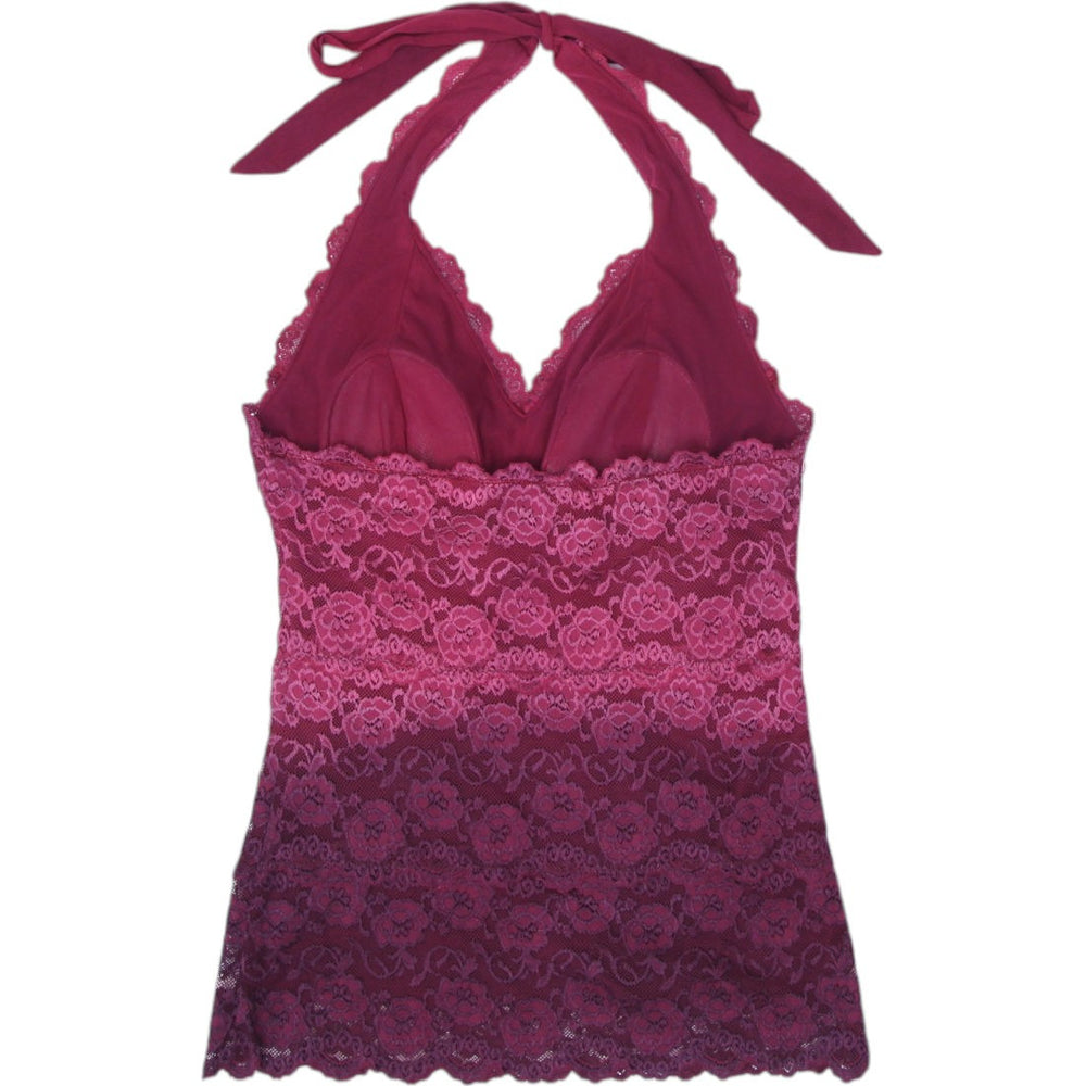 Y2K Ladies Lace Halter Tank Top Size S | Migration_Y2K Tops - Side View | Fashion Rerun