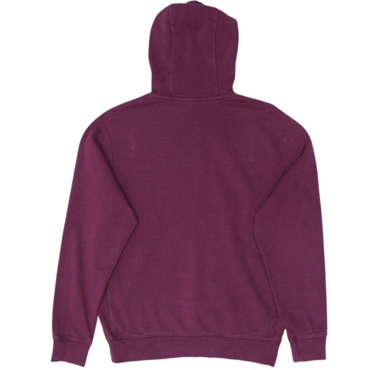 Mens Embroidered Nike Swoosh Logo Maroon Pullover Hoodie S