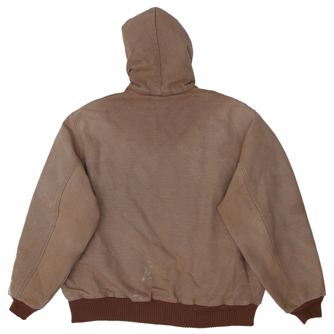 Shop Vintage Carhartt J126 BRN Quilted Lined Hooded Work Jacket XL