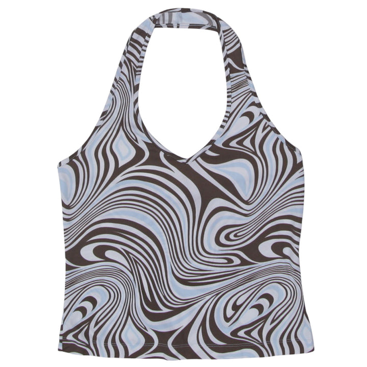 Y2K Ladies Mess Halter Top