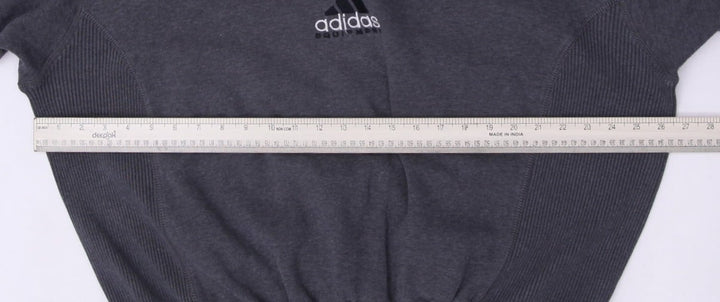 Vintage Mens Adidas Equipment Sweatshirt Gray 1/4 Zip Logo Cotton Blend Size L | Migration_Sweatshirt - Alter | Fashion Rerun