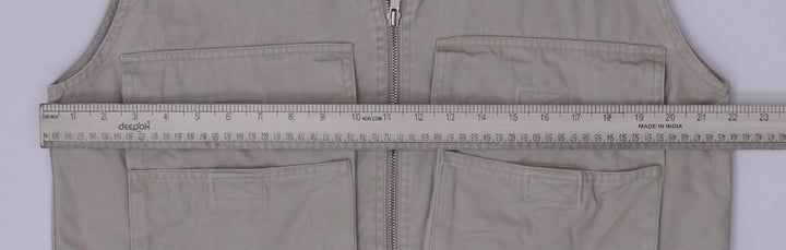 Vintage 90s Trail Designs Cotton Workwear Utility Vest Size L