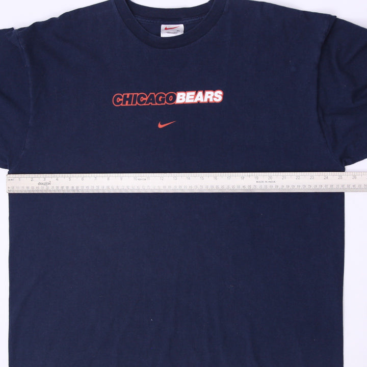 Vintage Mens Nike NFL Chicago Bears Center Swoosh T-Shirt Size XL