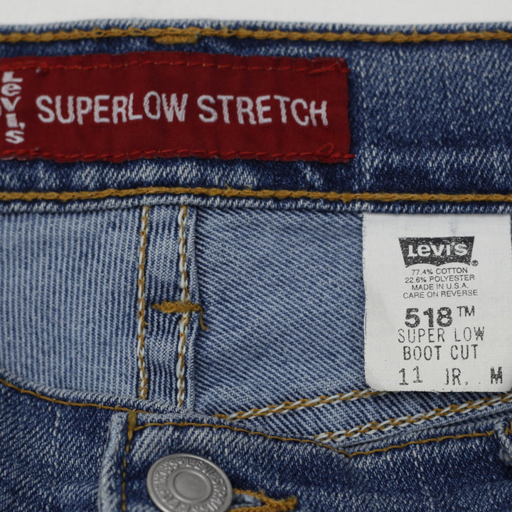 Vintage Levi's 518 Youth Girls Super Low Stretch Boot Cut Jeans