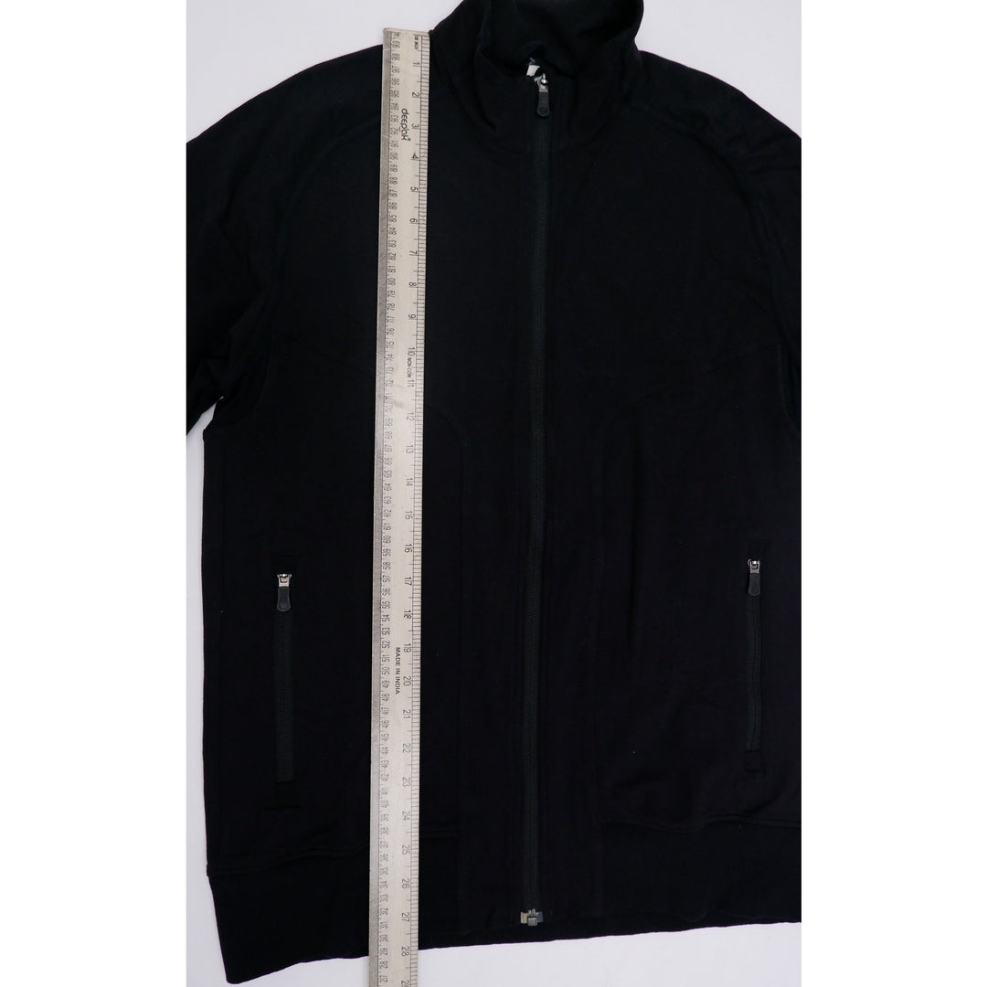 Mens Lululemon Bomber Jacket Black Full Zip Athletic