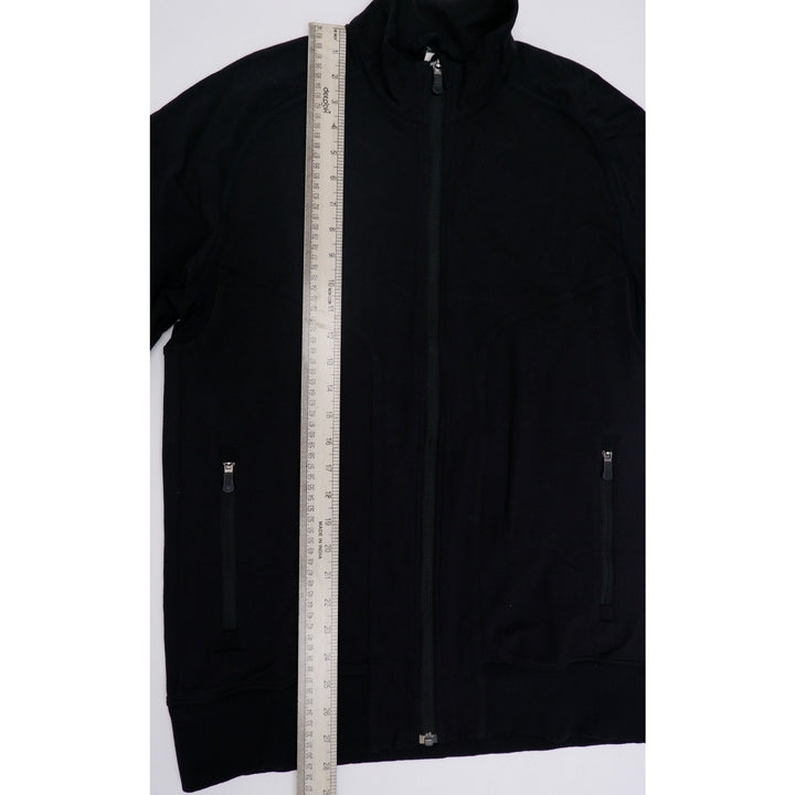 Mens Lululemon Bomber Jacket Black Full Zip Athletic