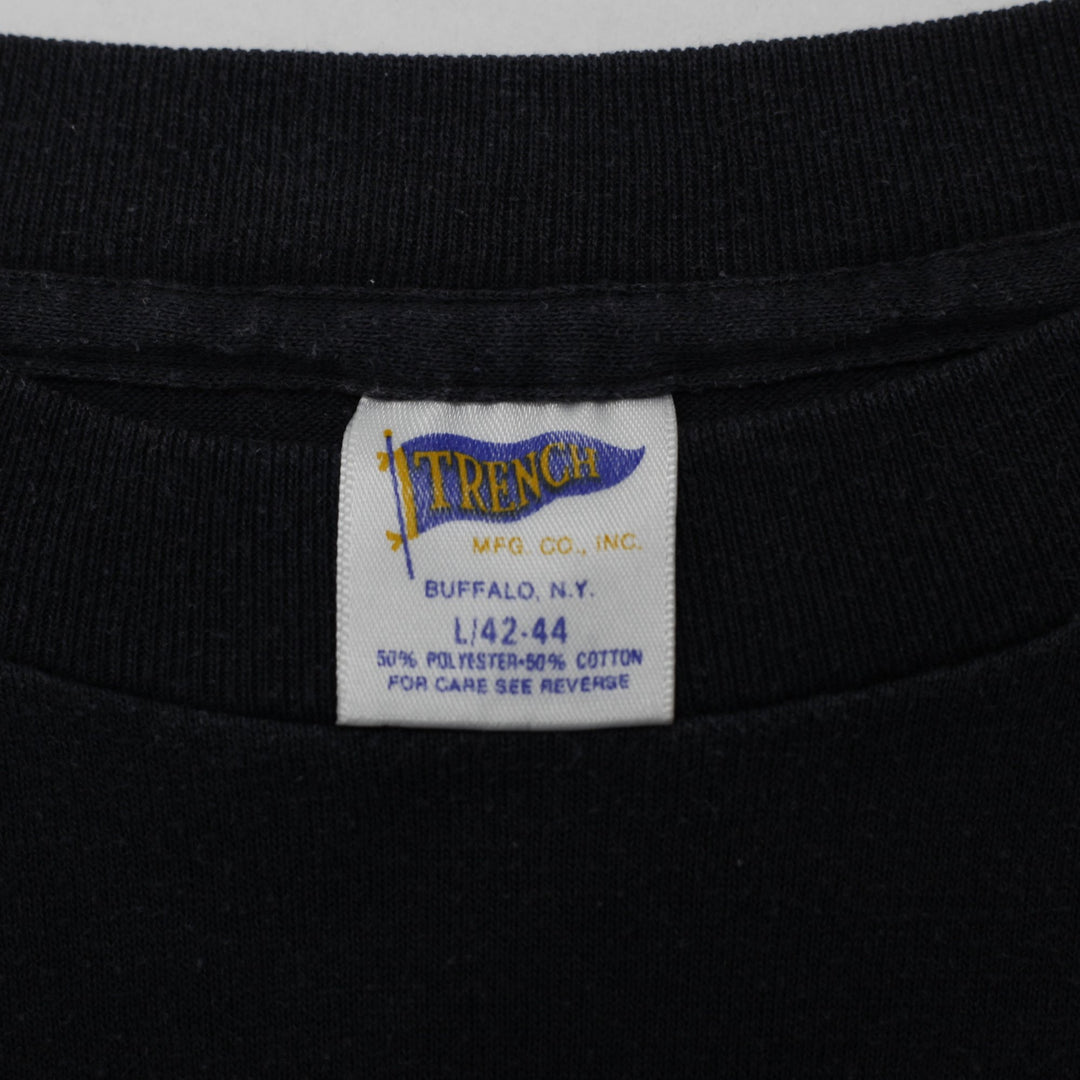 Vintage 80s 90s Trench Chicago Bulls T-Shirt Made in USA Single Stitch Size L