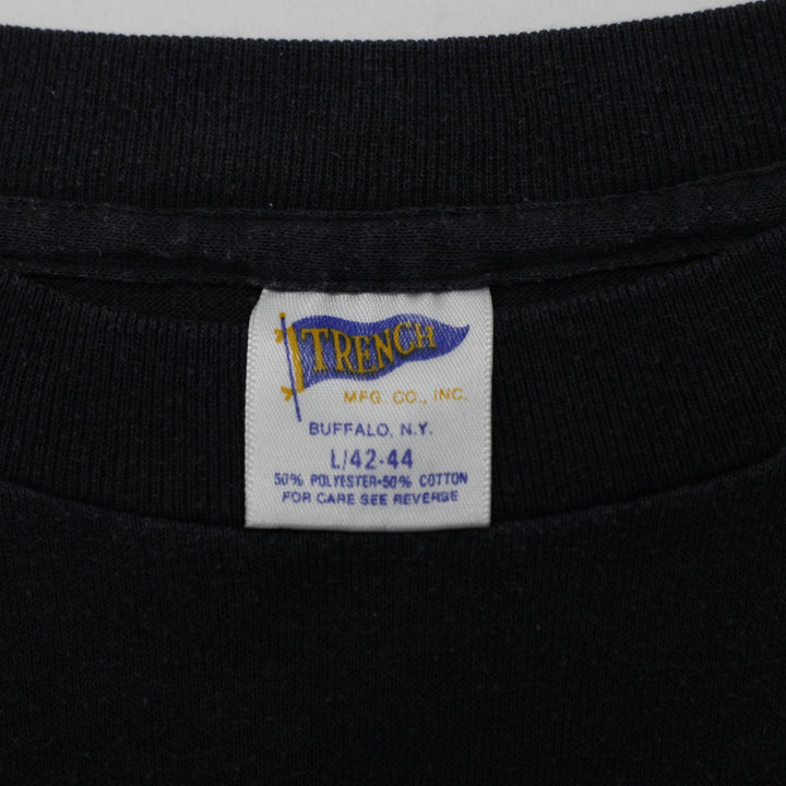 Vintage 80s 90s Trench Chicago Bulls T-Shirt Made in USA Single Stitch Size L