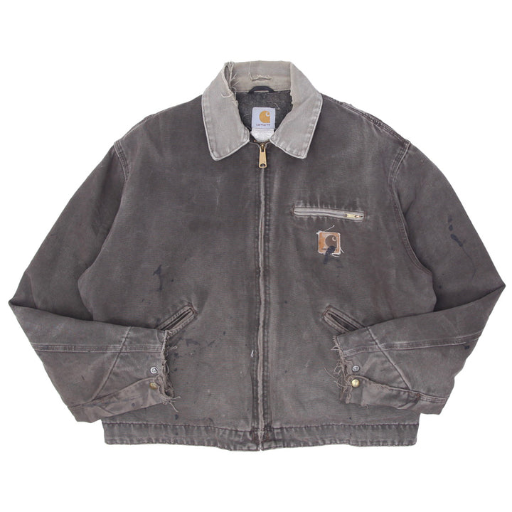 Vintage Carhartt Detroit J97 TM8 Blanket Lined Distressed Workwear Jacket