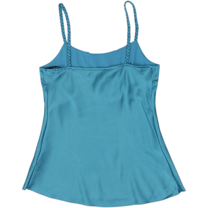 Y2K Ladies B-Wear By California Satin Ruched Cami Tank Top Size M